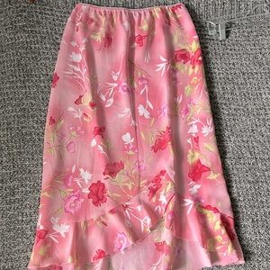 Pink Flowy Skirt